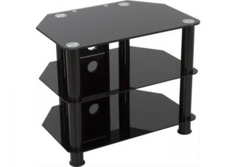 FREE* Black Glass TV Stand