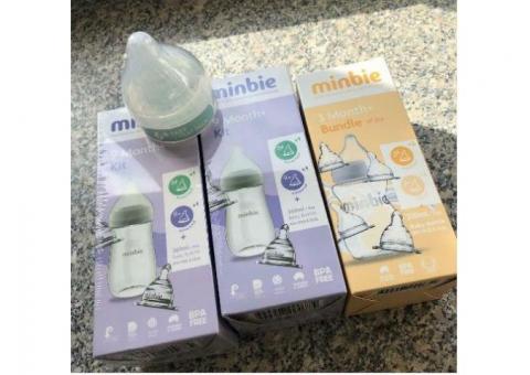Minbie baby bottle bundle