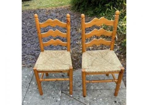 Two dining chairs