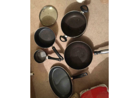 Used pots and pans