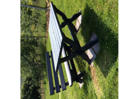 Garden table and bench