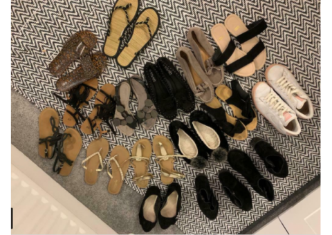 Bundle of ladies shoes and sandals size 6/7