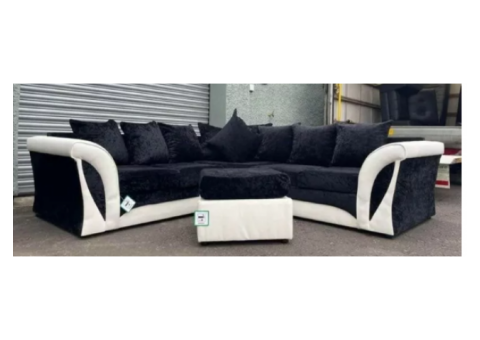 5 seater corner sofa in Shannon Design brand new on sale Corby, Northamptonshire